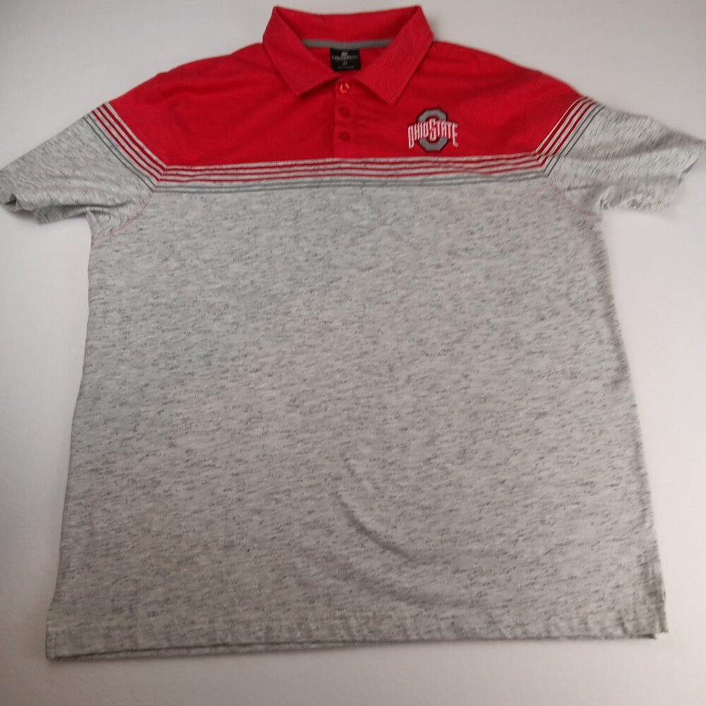 Colosseum Polo Shirt Men's XL Multicolor Ohio State Short Sleeve Collared
